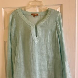 Ellen Tracy 100% linen top